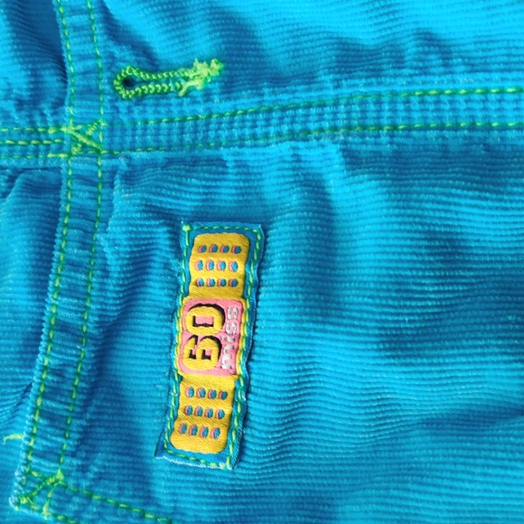 Miss Sixty Vintage Retro Neon Blue Overall Jumper Dress - Picture 4 of 8